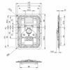 Fermoir papillon encastré V3 9 mm 172572 accessoire de flycase plan technique