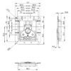 Fermeture papillon courte encastrable en plusieurs parties 175335 plan technique