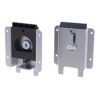 Fermoir capot plat avec serrure à clef + support L2472
