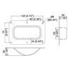 plan Cuvette pour roulettes de 100 mm