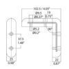 protecteur d'angle 5387-GREY dimensions