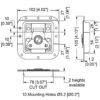 Fermoir papillon encastré automatique medium L907-928z dessin technique