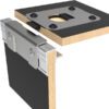 Fermoir ultra fin Capot plat L2572-1