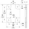 Fermoir ultra fin Capot plat L2572 dessin technique-1