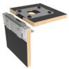 Encoche pour Fermoir Capot plat ultra fin L2572-CP-1
