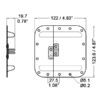 Fermoir cadenassable de surface LE-4880 dessin technique