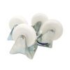Roulette pivotante blanche de 100 mm-1