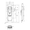 Fermoir spécial rack 2U 17202 plan technique