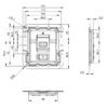 Fermoir papillon encastré Claplock 17500 pour flycase plan technique