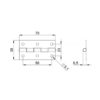 charnière piano 2602 accessoire de flycase plan technique