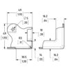 coin 2 pattes pour capot plat c0675-30z plan technique