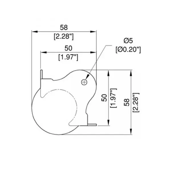 coin boule métal moyen c1352z penn elcom accessoire de flycase plan technique