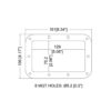 contre plaque pour poignée de flycase h7159z plan technique