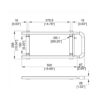 poignée de surface pour trolley h2001 plan technique