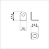 Anneau porte cadenas pour fermoir LG-2590