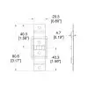 charnière stop petit modèle p1325 accessoire de flycase plan technique