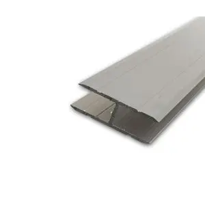 profilé aluminium en H pour jonction 6127