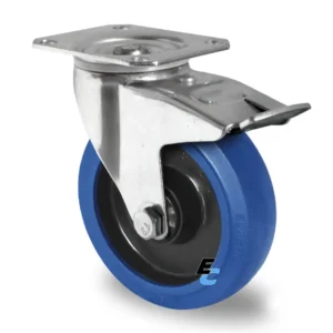 roulettes pivotante de flycase 80 mm avec frein