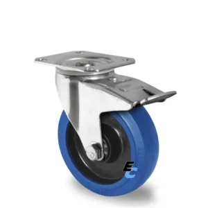 roulette pivotante de 100 mm de diametre avec frein accessoire de flycase