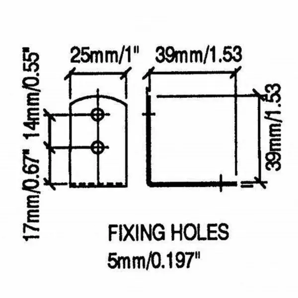 renfort d'angle b0702z penn elcom accessoire de flycase plan technique