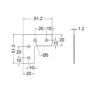 renfort d'angle plat b1141z penn elcom accessoire de flycase plan technique
