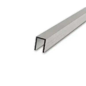 profilé aluminium sommet de cloison 9.5 mm eg-0655