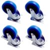 Lot de roulettes pivotantes 100 mm accessoire de flycase
