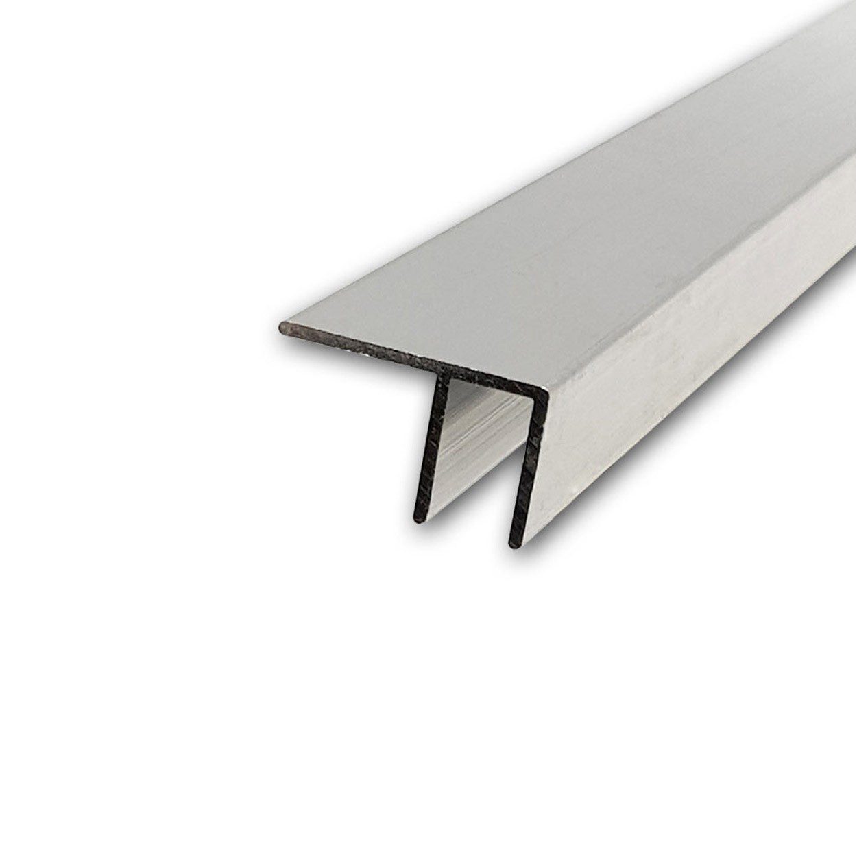 Profilé aluminium en F 9.1 mm au mètre