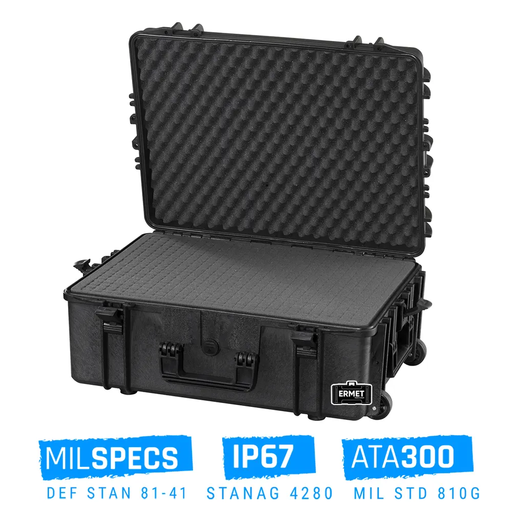 valise étanche antichocs ermet 240 avec trolley et roulettes