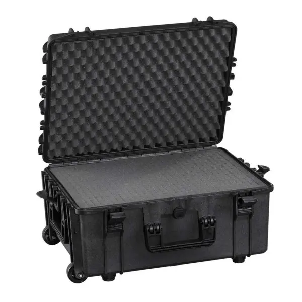 valise étanche antichocs ermet 243 avec mousse prédécoupée + trolley et roulettes