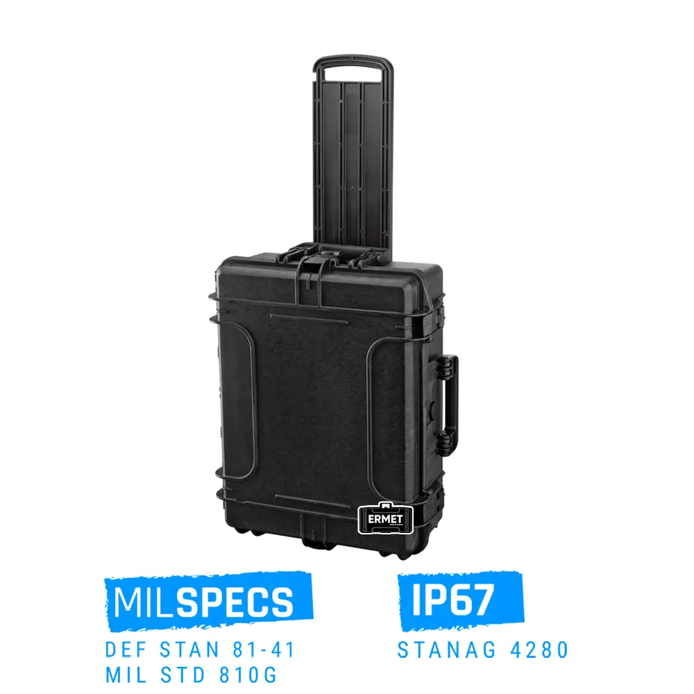 valise étanche antichocs ermet 242 avec trolley et roulettes
