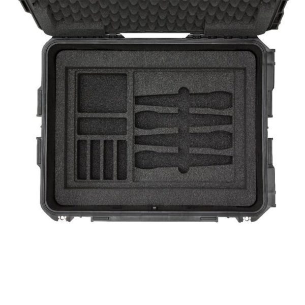 valise avec rack 2u pour micropohone sans fil 3i-2217-10wmc