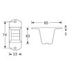 pieds plastique pour caisse en bois 4982 plan technique