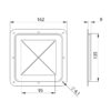Cuvette pour sortie de cables 87971 adam hall plan technique
