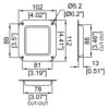 cuvette vierge petit modèle d0946z plan technique