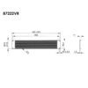 panneau d'acier rackable 2U
