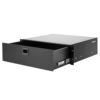 Tiroir rackable en acier noir 3U – Image 2