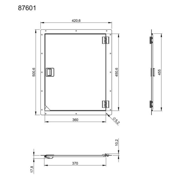 Plan porte de sortie 87601