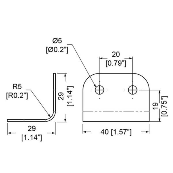 renfort d'angle b1130z dimensions