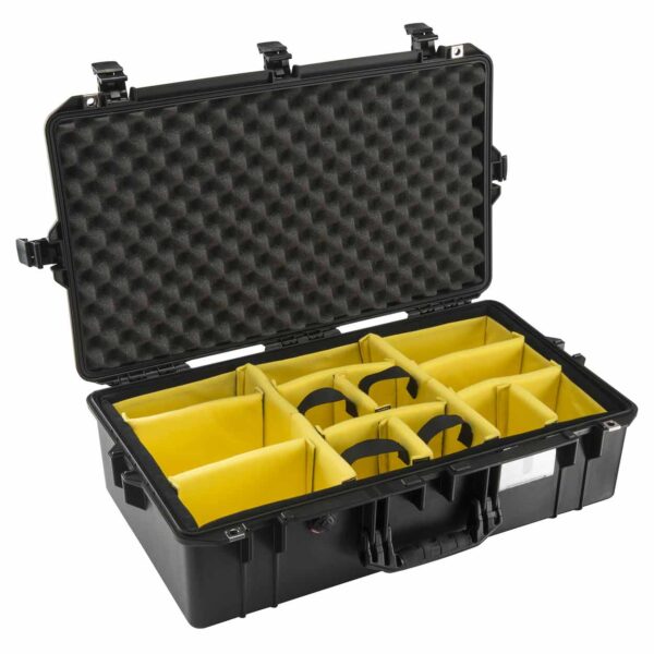 Valise peli air noir 1605 avec cloisons