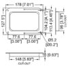 Cuvette vierge grand modèle D2101z dessin technique