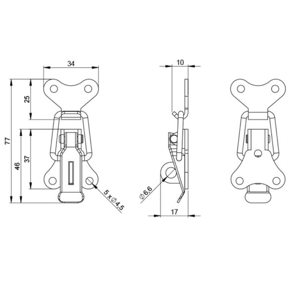 fermoir grenouille cadenassable 1603 adam hall plan technique