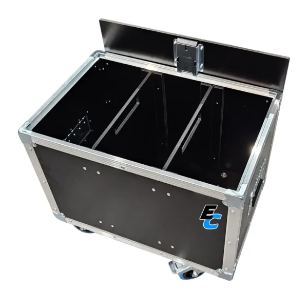 flycase capot plat avec cloisons 600 x 400 x 400 mm