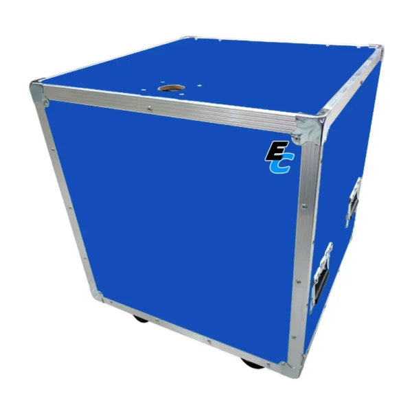 flycase capot plat bleu 600 x 600 x 600 mm