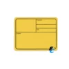 Plaque magnétique en plastique jaune 88001MY-01