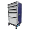 Flight case motorsport 5 bacs de rangement