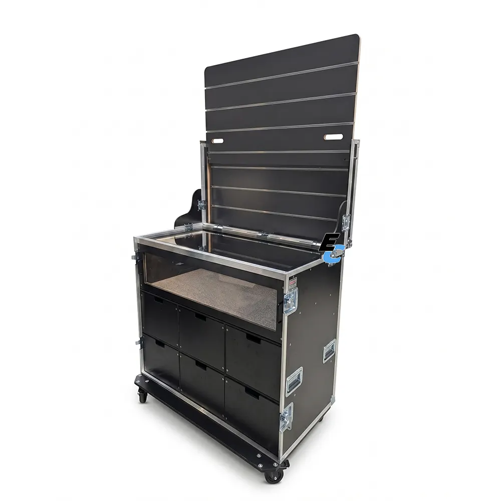 Flight case vitrine motorsport