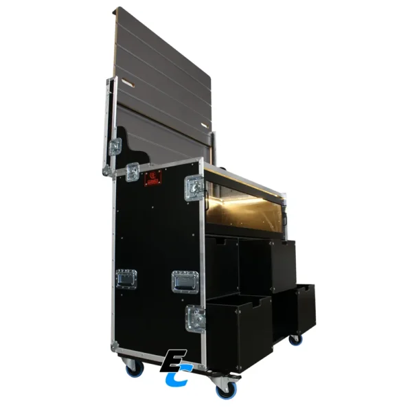 Flight case vitrine