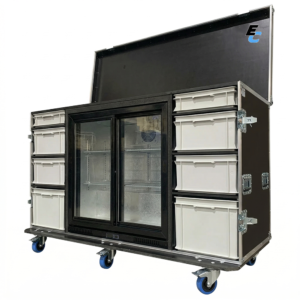 flycase catering 2 portes avec bacs