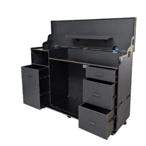flight case catering motorsport frigo micro onde